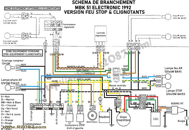 MBK51Electronic - shema electrique